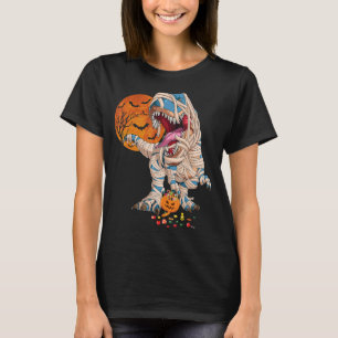 T-shirt Halloween garçons Dinosaur T rex Mummy Pumpki