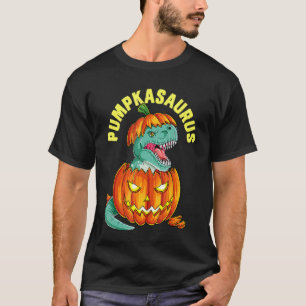 T-shirt Halloween garçons Hommes Pumpkasaurus Dinosaur Cit
