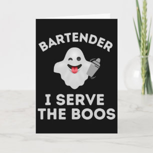 T-Shirt Halloween Geist Ich diene den Karte
