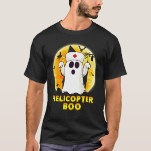 T-shirt Halloween Ghost Helicopter Boo Nurse Nurse Men W