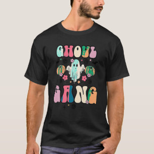 T-shirt Halloween Ghoul Gang Super Hey Boo Citrouille Boo 