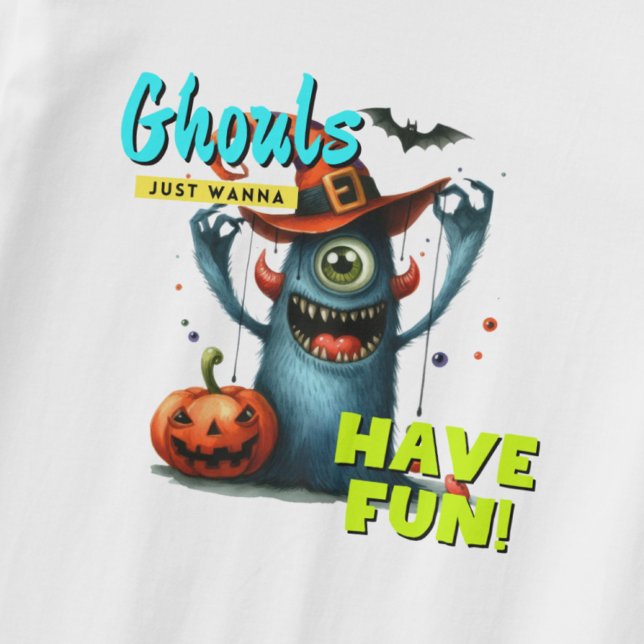 T-shirt Halloween Ghouls juste envie de s'amuser drôle (Créateur téléchargé)