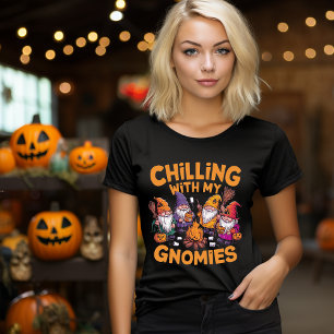 T-shirt Halloween Gnome Chillin' avec My Gnomes