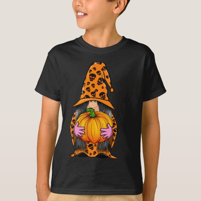 T-shirt Halloween Gnomes mignonne Automne Citrouille C'est (Devant)