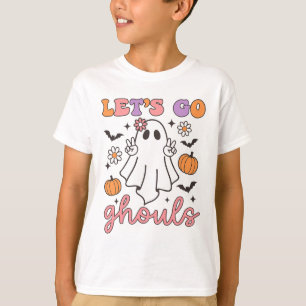 T-shirt Halloween Go Ghouls Ghost Retro Costume femme
