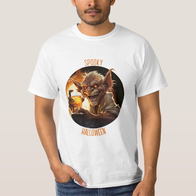 T-shirt Halloween Goblin ivre (Devant)