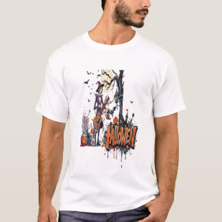 T-shirt halloween graffiti art anime cool family guitar,