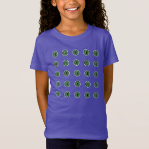 T-Shirt Halloween Green Polka Dot Eyes