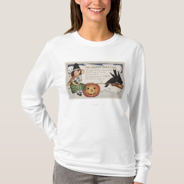 T-shirt Halloween GreetingCrows (Devant)