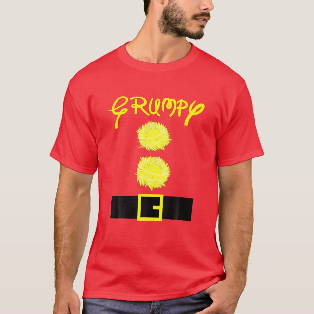 T-shirt Halloween grincheux costume nain Correspondance de (Devant)