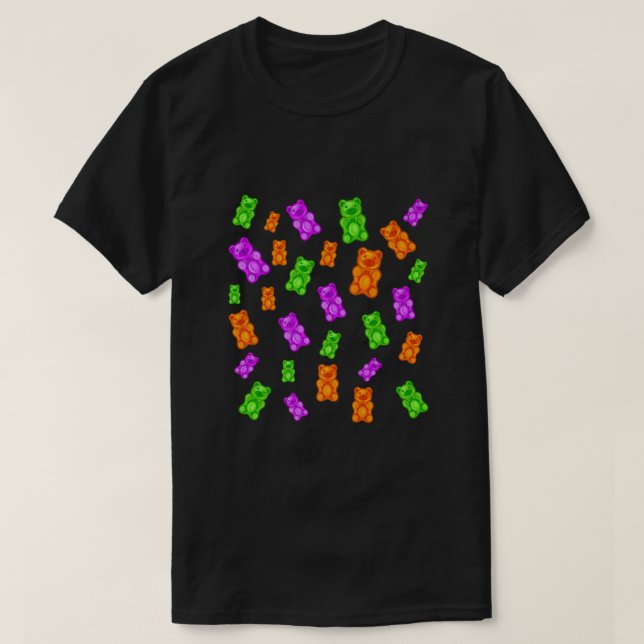 T-shirt Halloween Gummy Bear Candy Mix (Design devant)