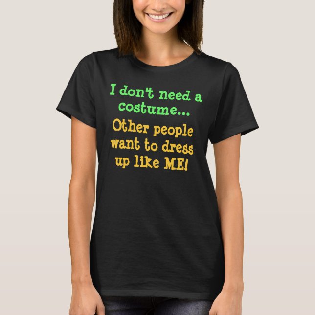 T-shirt Halloween habillées Drôle Costume Fille Selfie (Devant)