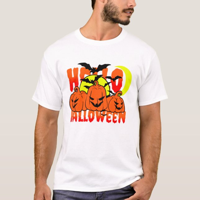 T-shirt halloween hallo (Devant)