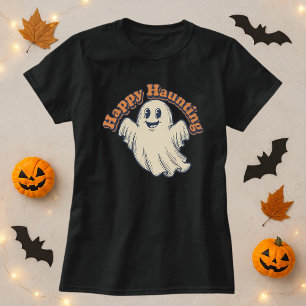 T-shirt Halloween Happy Hauny Ghost rétro