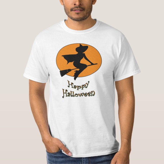 T-shirt Halloween heureux (Devant)