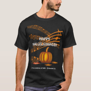 T-shirt Halloween HEUREUX HALLELUJAHEEN  Citrouille