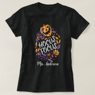 T-shirt Halloween "Hocus Focus" personnel enseignant