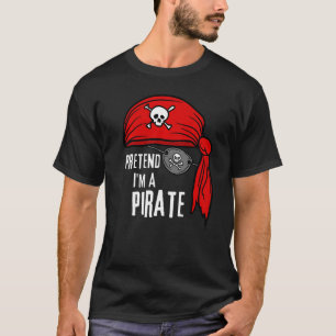 T-shirt Halloween Hommes Pirate Costume tête Écharpe