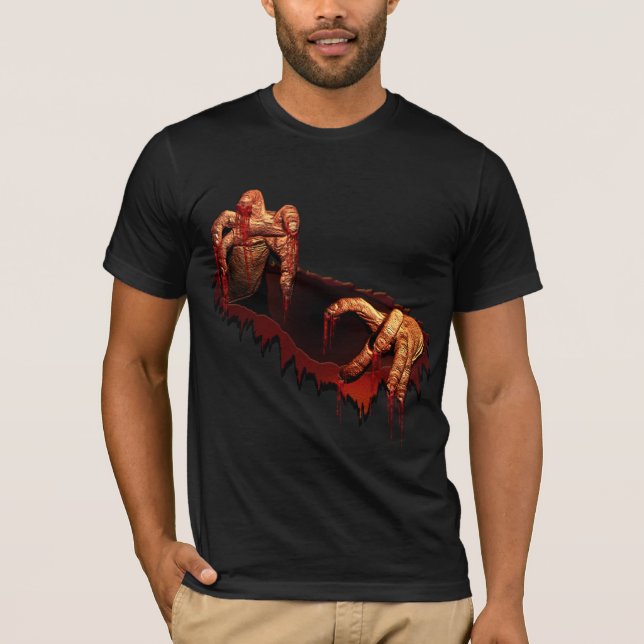 T-shirt Halloween Horreur Zombie Tee - shirt mort- (Devant)