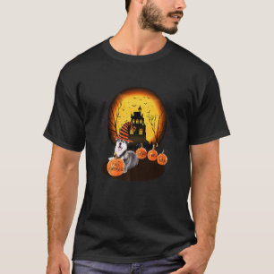 T-shirt Halloween Husky Pour Enfants Maman Papa Aime Chien