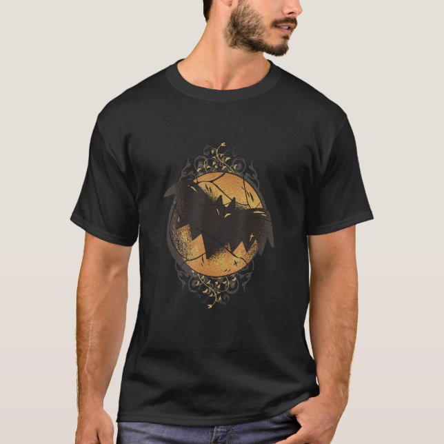 T-shirt Halloween I Bat Night Lune Horreur Mal (Devant)