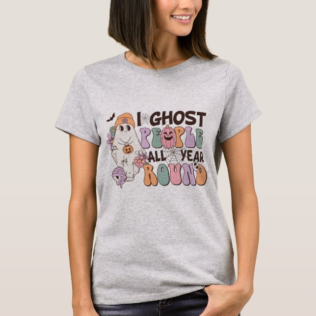T-shirt Halloween I Ghost People (Devant)