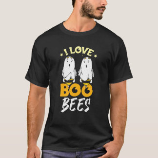 T-shirt Halloween I Love Boo Bees