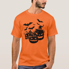 T-shirt Halloween in black and white