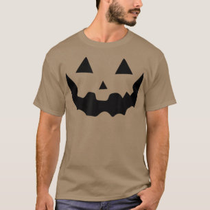 T-shirt Halloween Jack-o'-lantern Citrouille Face Type A 2