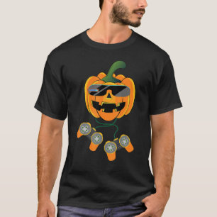 T-shirt Halloween Jack-o'-lantern Gamer Boys Enfants Homme
