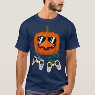 T-shirt Halloween Jack O Lantern Gamer garçons enfants hom