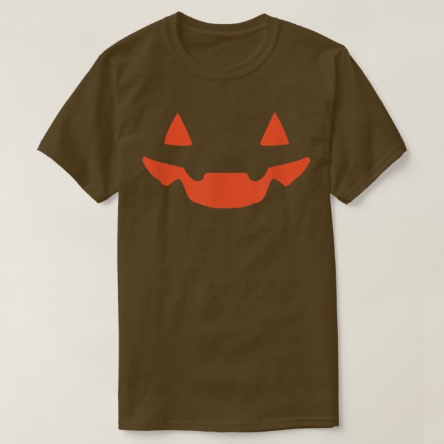 T-shirt Halloween Jack-o'-lantern Jackolantern Cute Happy  (Design devant)