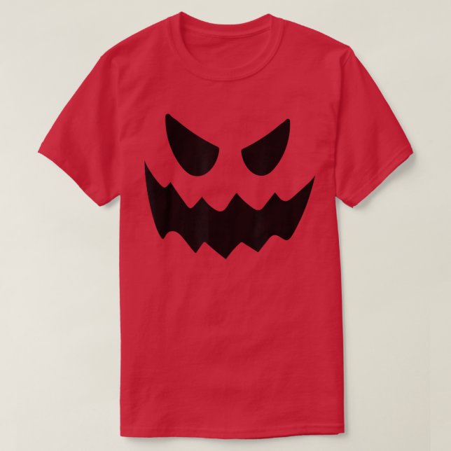 T-shirt Halloween Jack-o'-lantern Jackolantern Éffrayante  (Design devant)