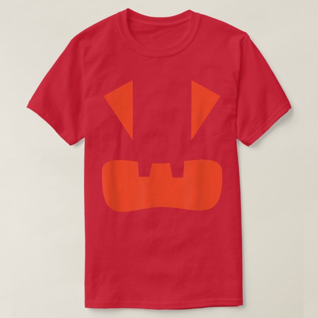 T-shirt Halloween Jack-o'-lantern Jackolantern Funny Lazy  (Design devant)