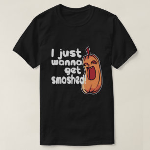T-shirt Halloween Je Veux Être Frappé Humour Citrouille
