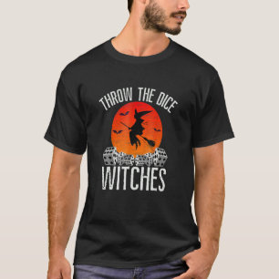 T-shirt Halloween Jeter Les Sorcières De Dice Bunco