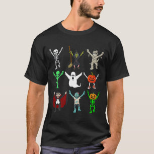 T-shirt Halloween Jubilation Danser Monstres Garçons Fille
