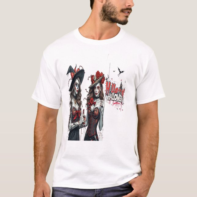 T-shirt halloween ladies graffiti art family (Devant)