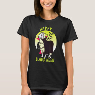 T-shirt Halloween Lama Joyeux Llamaween