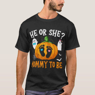 T-shirt Halloween Le Sexe Révèle Qu'Il Ou Elle Maman Est P