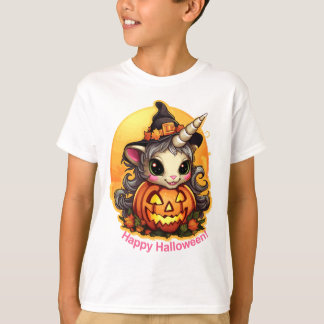 T-shirt Halloween licorne
