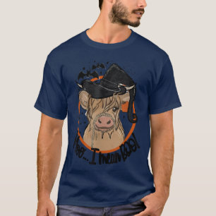 T-shirt Halloween Longhorn Vache Moo I Signifie Boo Vache 