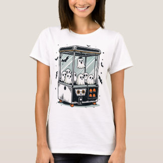 T-shirt Halloween Machine à Griffes Fantôme Art de Salle d