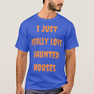 T-shirt Halloween Maison Hantée Éffrayant Automne Goth Aut