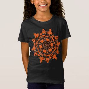 T-Shirt Halloween Mandala Spider Witch Ghost Skull
