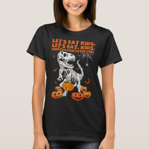 T-shirt Halloween Mangeons Des Enfants La Ponctuation Sauv