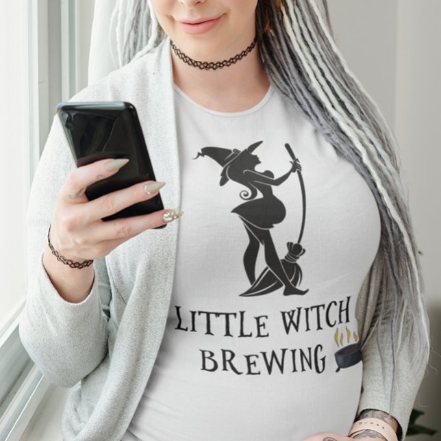 T-shirt Halloween Maternité sorcière brasseuse (Créateur téléchargé)