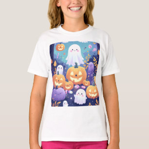 T-shirt Halloween mauve