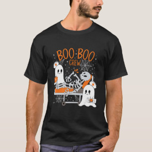 T-shirt Halloween Médicale Fantôme Et Squelette Cre D'Urge