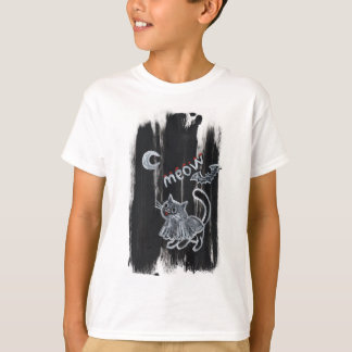 T-shirt Halloween Miaou Chat Fantôme Effrayant